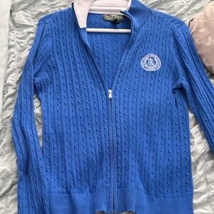 Vintage Ralph Lauren Royal Blue Cable Knit Cardigan